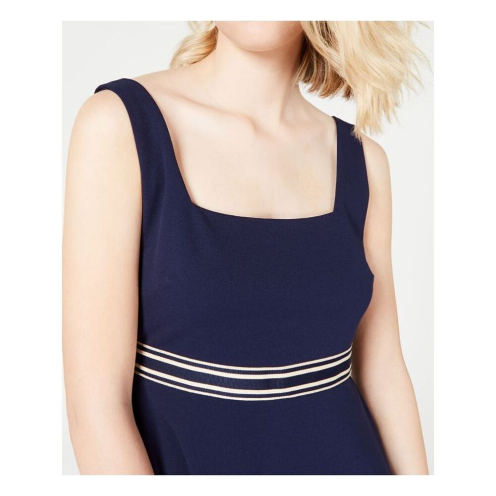 TEEZE ME Womens Fit + Flare Mini Dress Sleeveless Square Neck Party - Picture 3 of 4